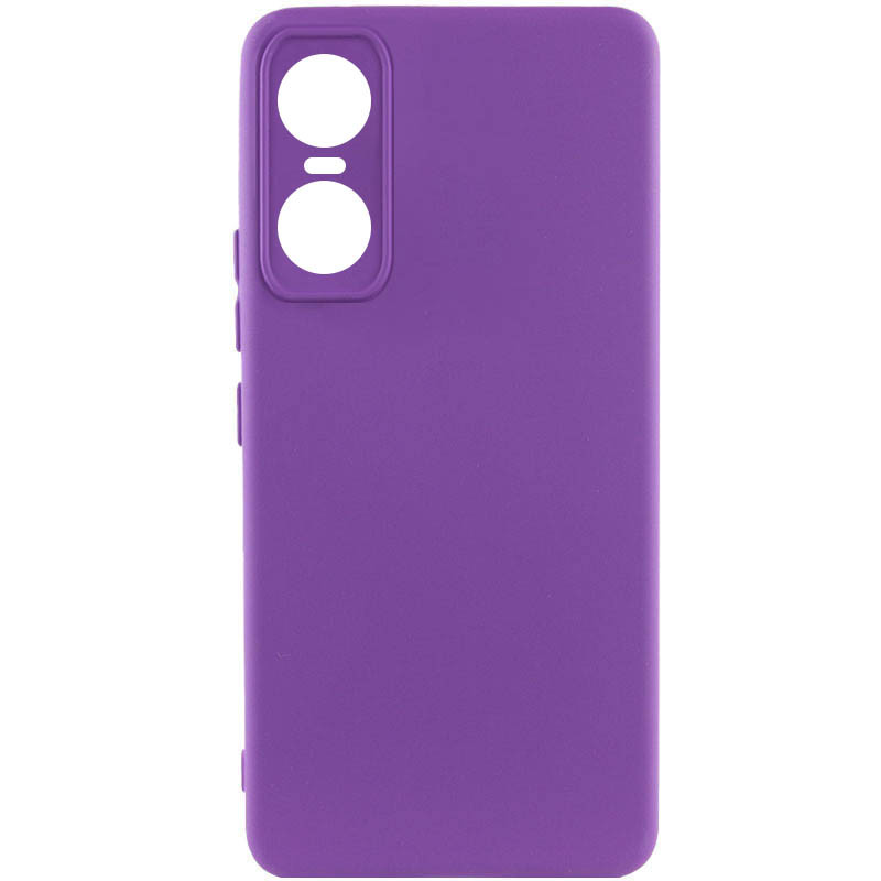Silicone Cover Full Camera without Logo (A) для Tecno Pop 6 Pro (Purple)-0